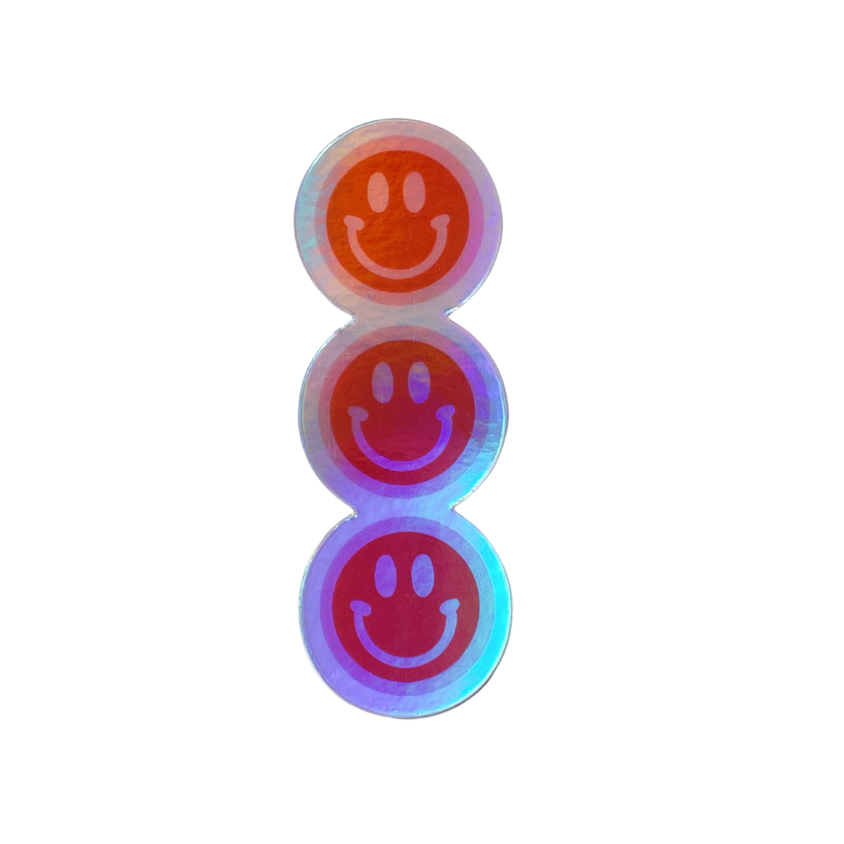 Happy Holographic Sticker