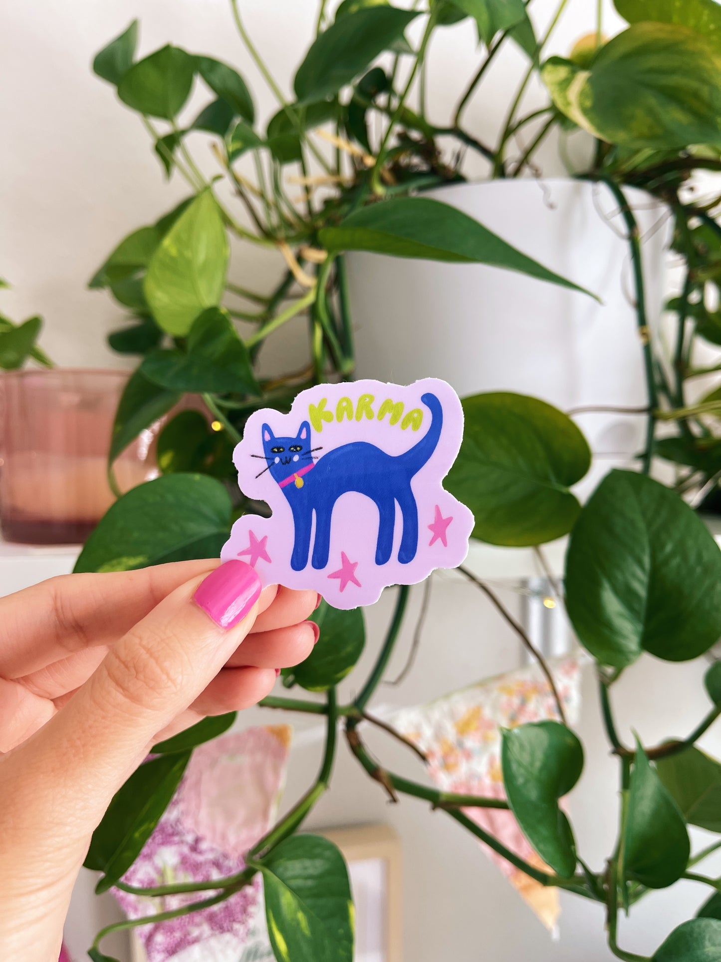 Karma Cat Sticker