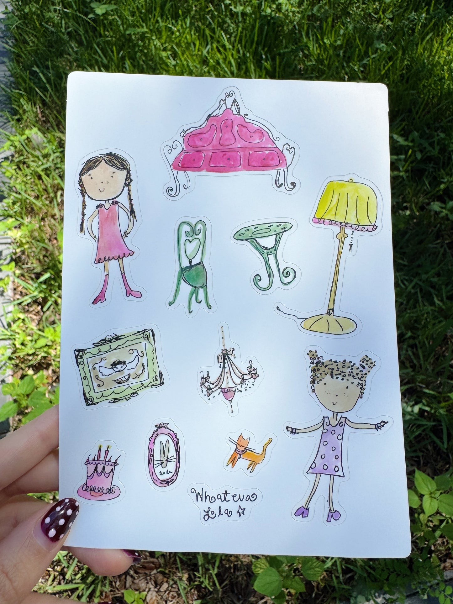 Whimsy Apartment Party Sticker Sheet