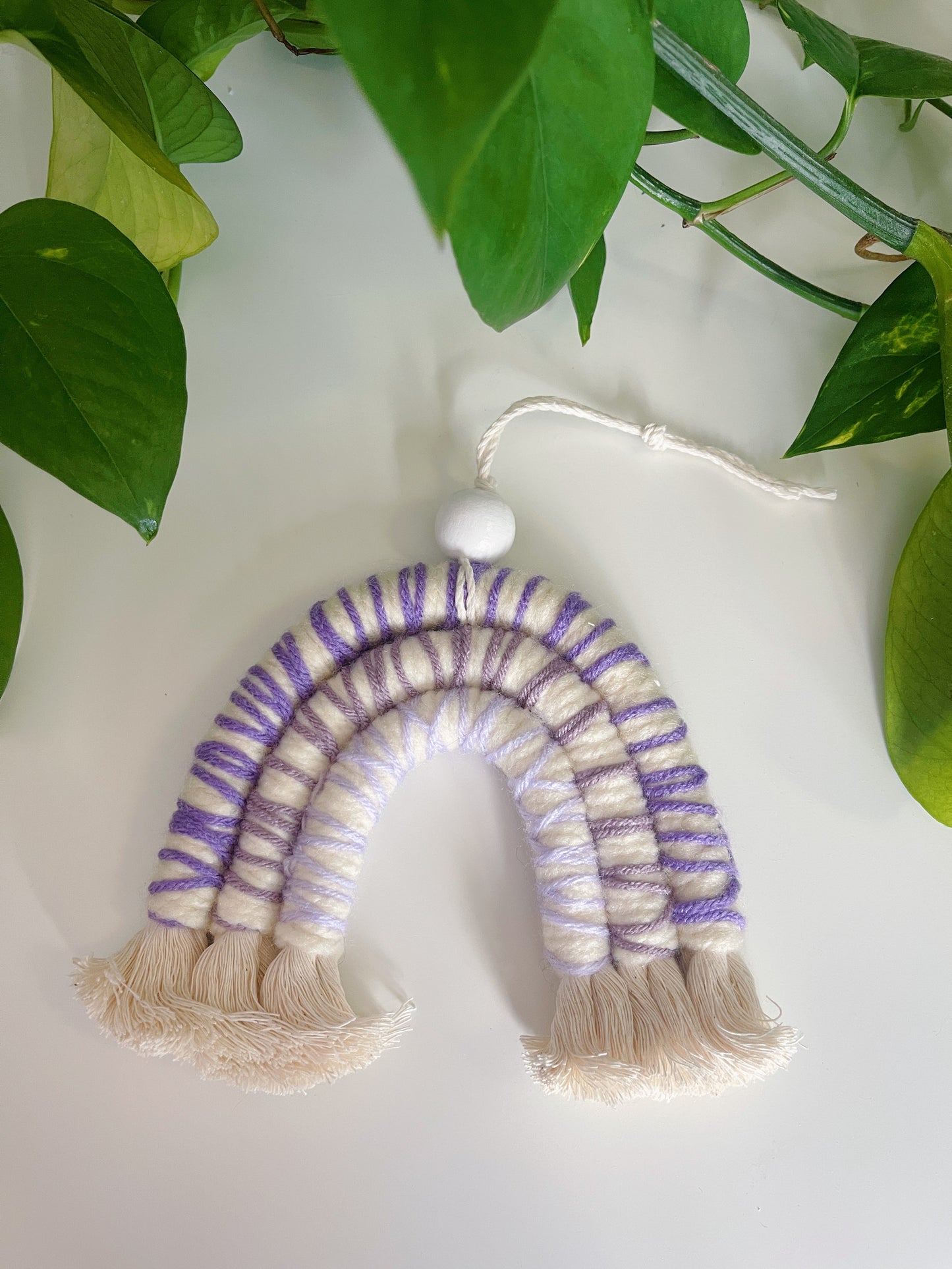 Luna Rainbow Macrame Wall Hanging