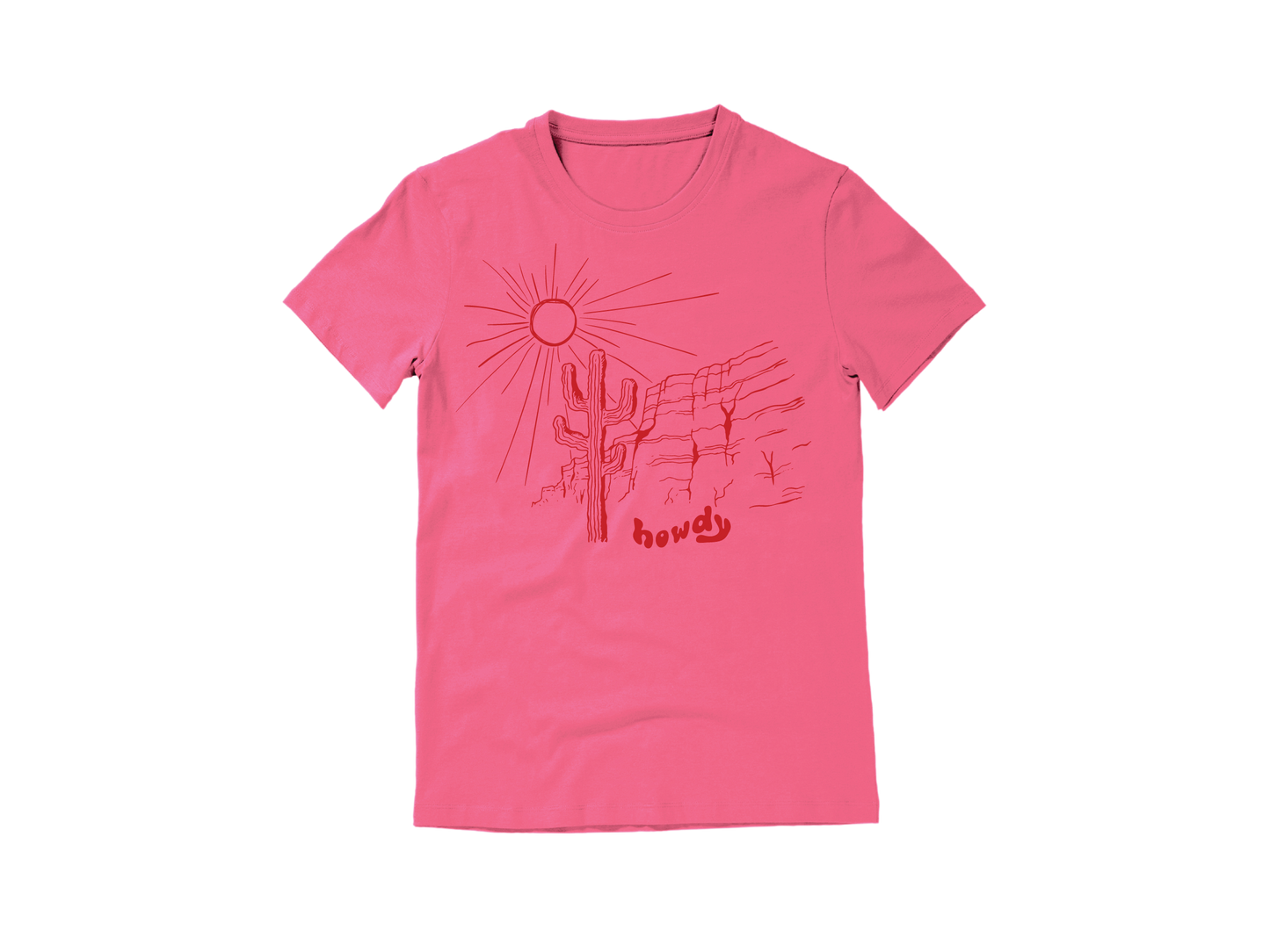 Howdy Pink Tee