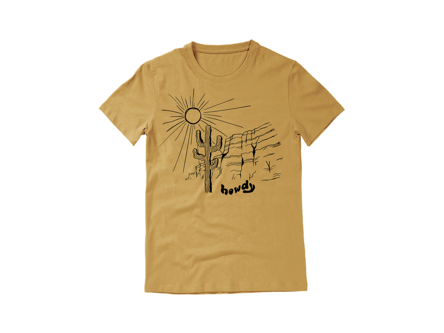 Howdy Mustard Tee
