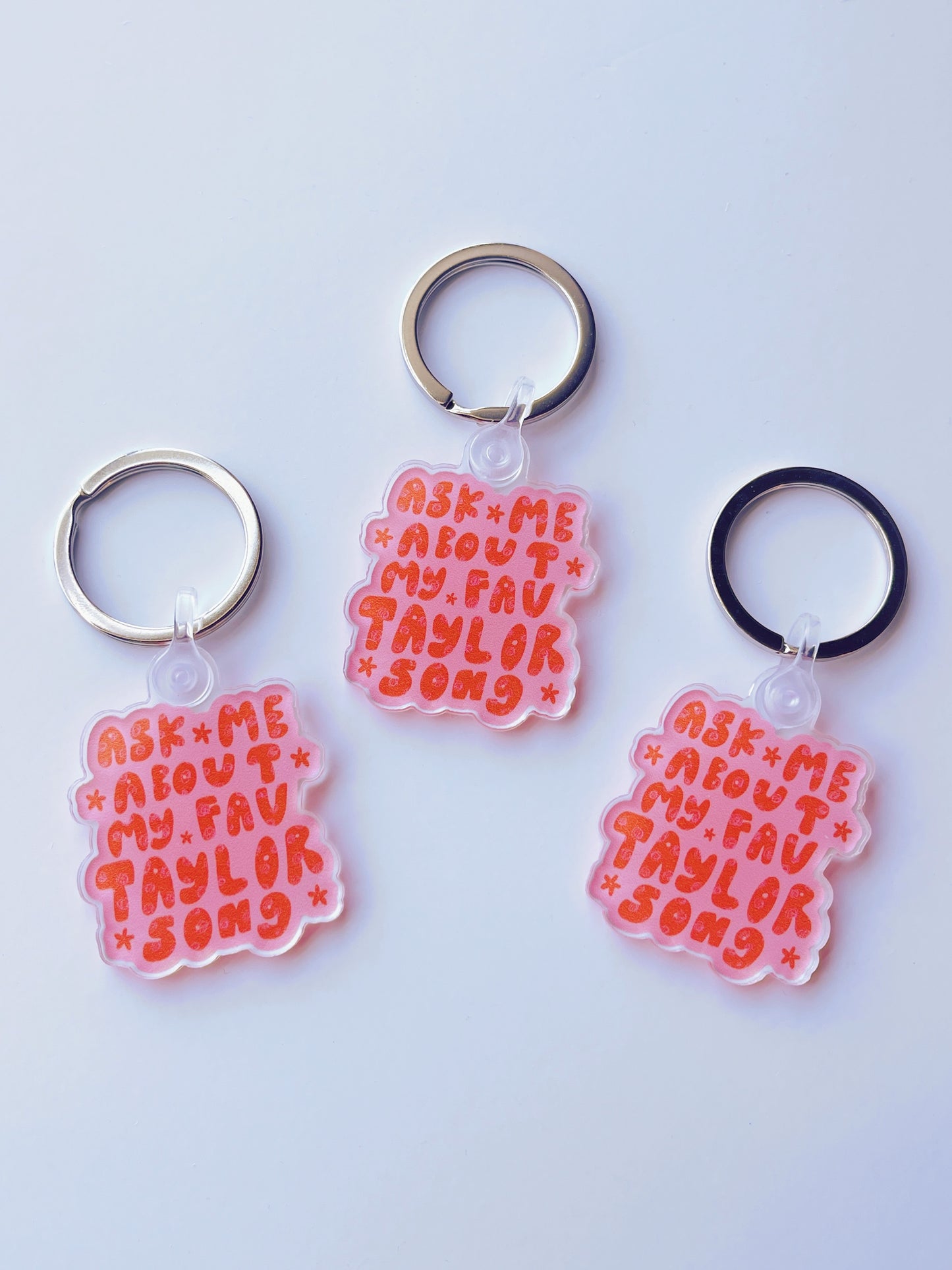 Ask Me About My Fav Taylor Song Keychain