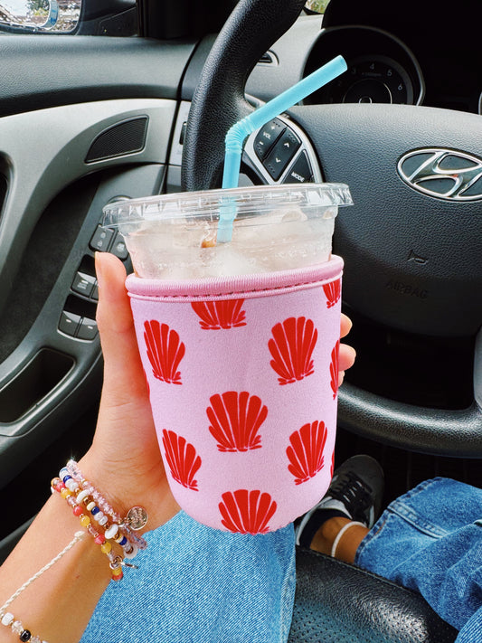 "Shells and Sip" Coffee Sleeve