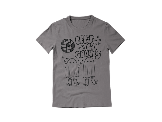 Let's Go Ghouls Gray Tee