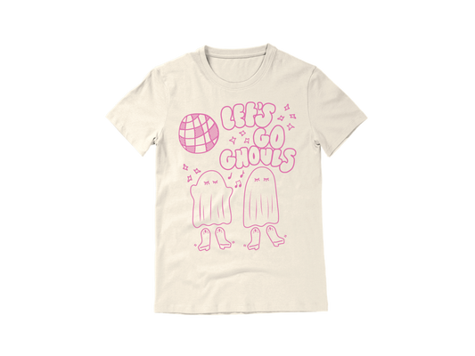 Let's Go Ghouls Ivory Tee