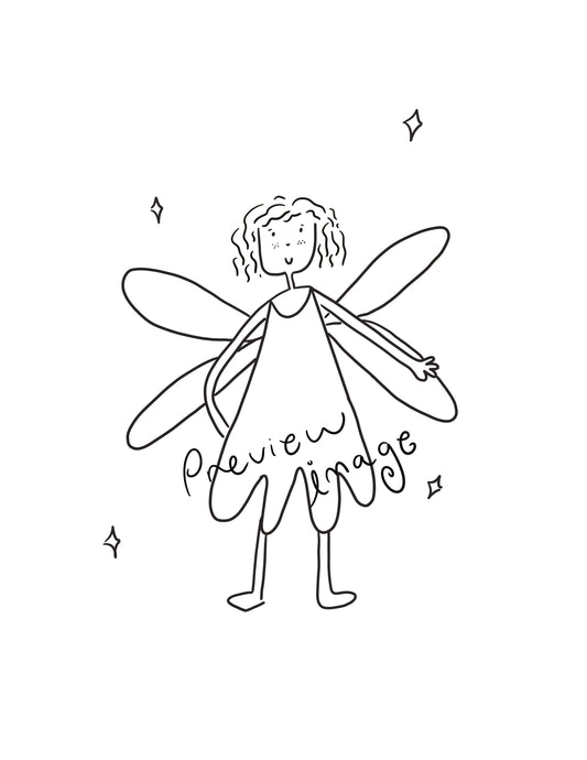 4 Whimsical Fairy Coloring Pages – Printable PDFs