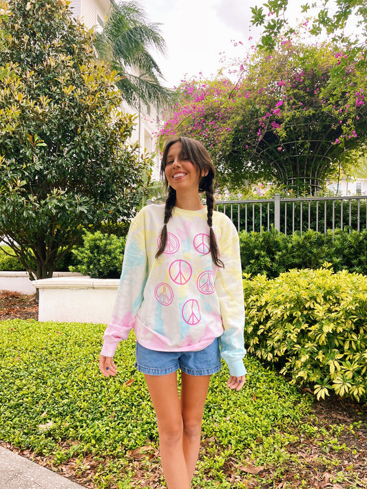 Peace Sign Crewneck
